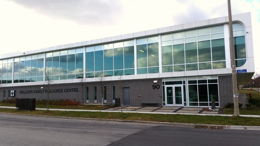 Street view of a modern community centre