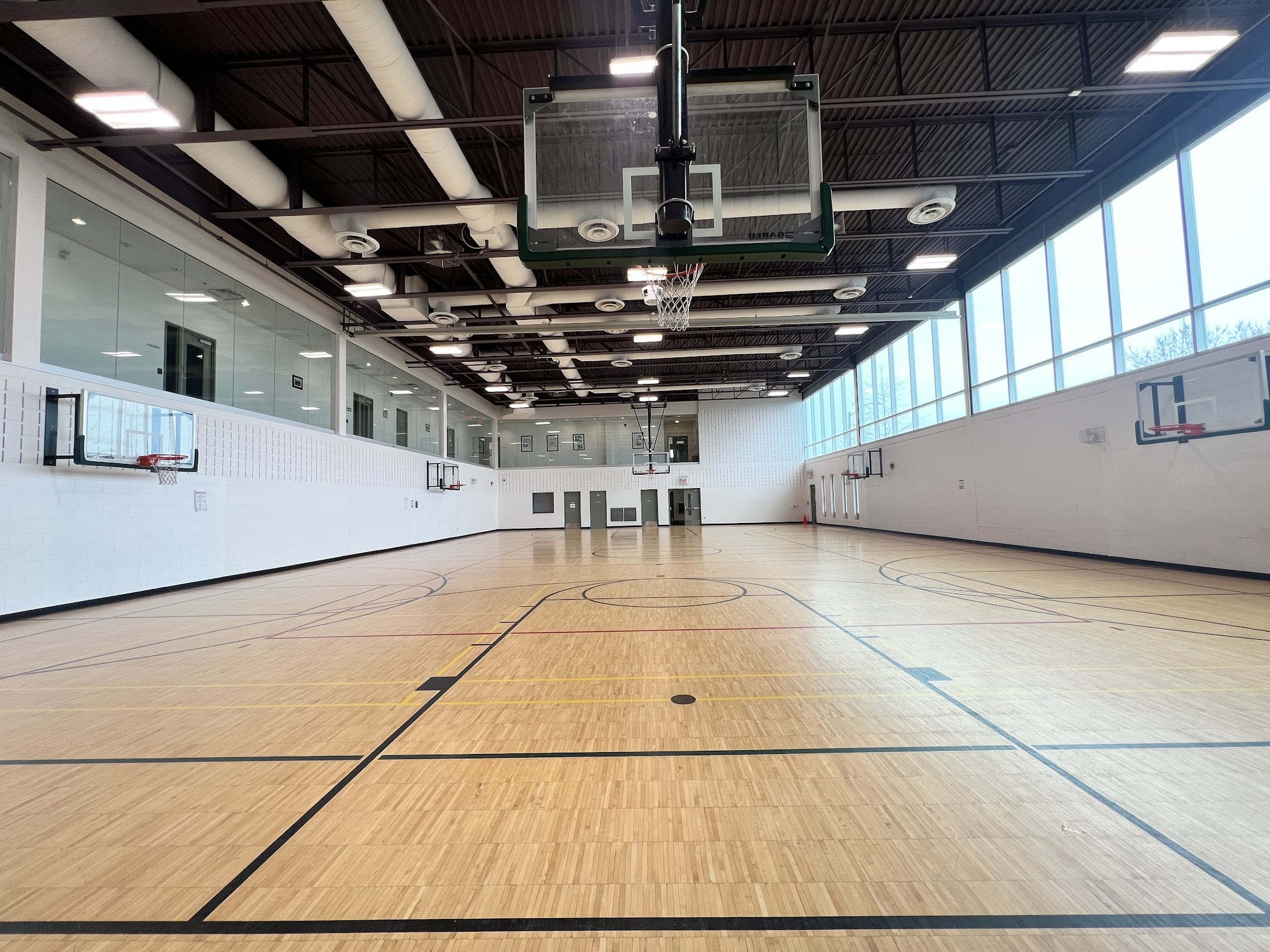 Bright community recreation gymnasium